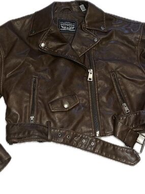 Levi's Dark Brown Leather Biker Jacket